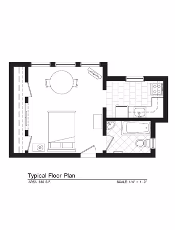 Cornelia Studio 209 209 floor plan
